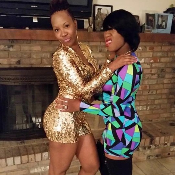 Custom gold sequin jumpsuit (Not included in Discount offer - Picture 2 of 16